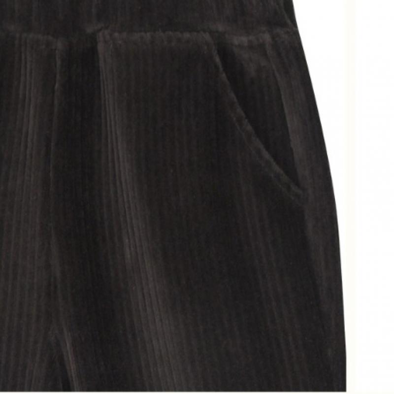  Olivan  Velour Point Label Pants  Charcoal 