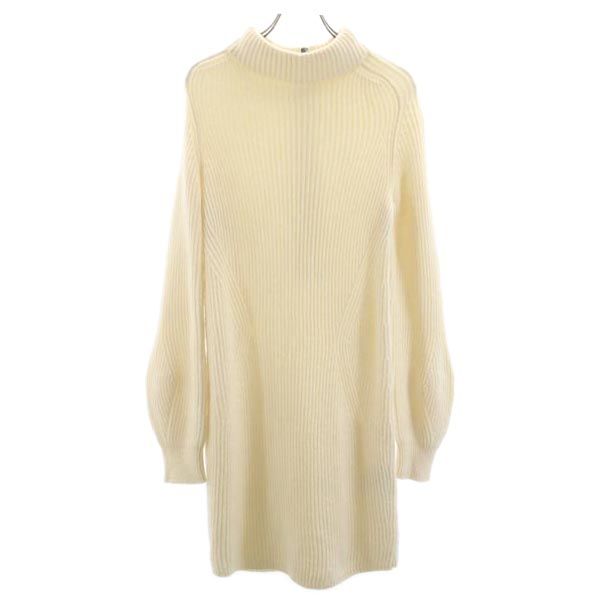 

MAX&CO Трикотажное платье с длинным рукавом M Белая система Застежка-молния сзади Женское Б/У