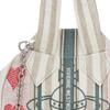 VIVIENNE WESTWOOD Silver Metal Accessories Fabric Shoulder Tote Bag Women Bags White 4703000BWW0148C301