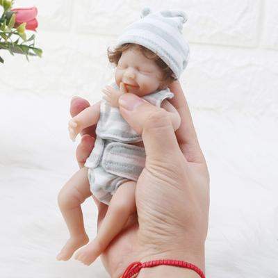 Mini 6inch Silicone Doll Full Body Silicone Bath Doll Lifelike Baby Girl Doll