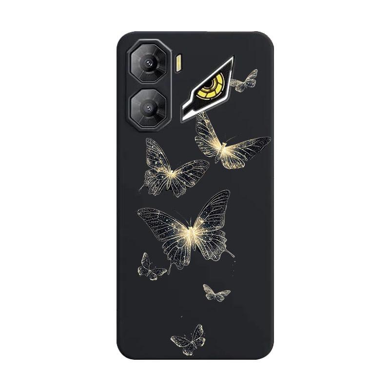 Für Nubia Neo 3 5G Cartoon Muster Stoßfestes Silikon Weiche Hülle Für Nubia Neo 3 Blume Vintage Stil TPU Stoßstange Rückseite