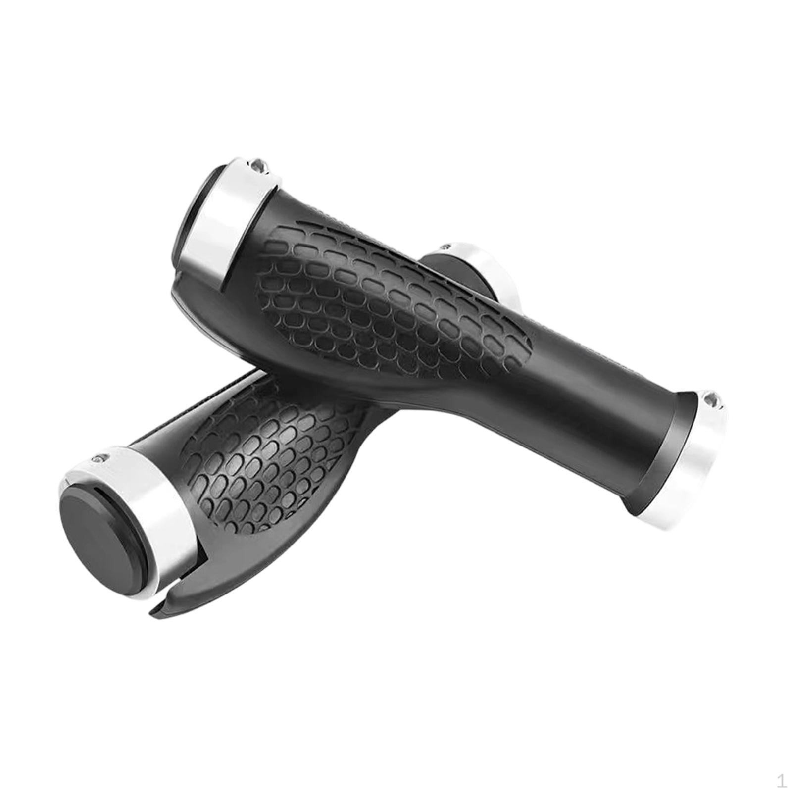 

Handlebar Grips Pair Rubber Non Slip Ergonomic Bike Replacement Suitable for Pedal белый