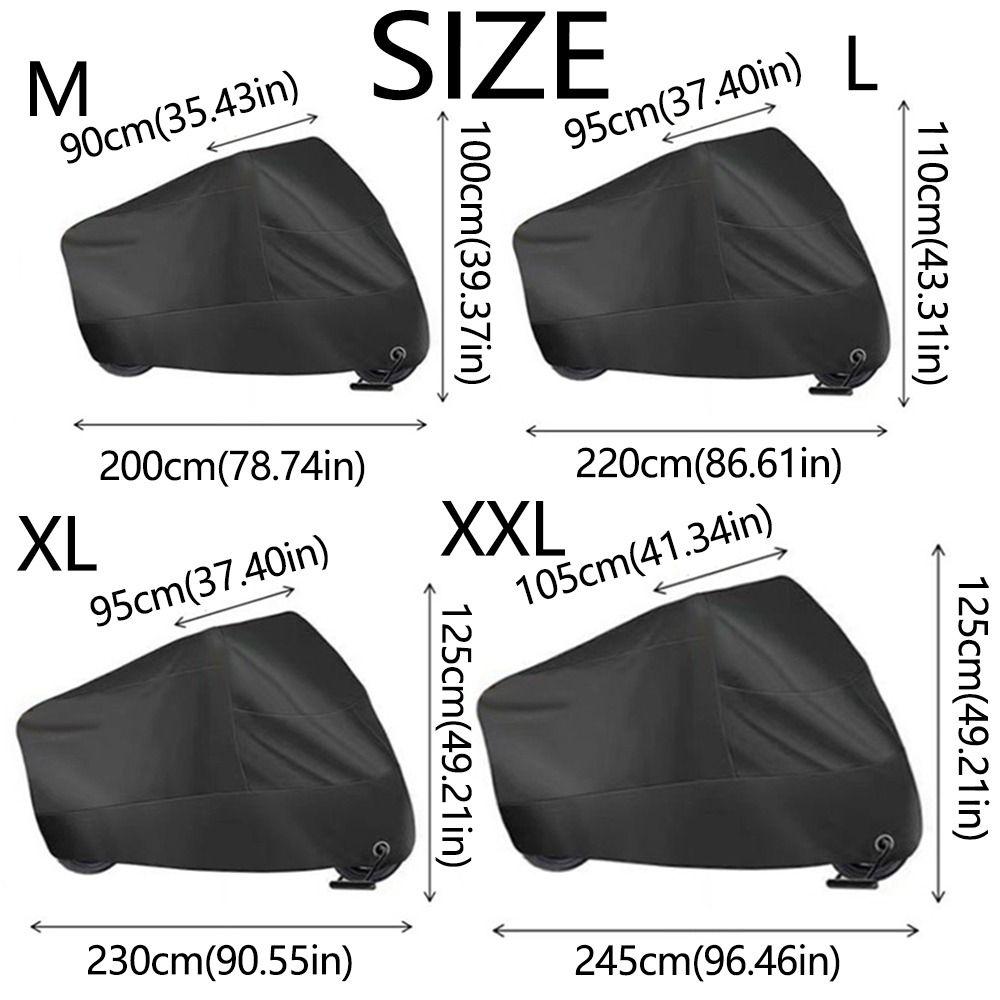 M-XXL Scooter Cover Windproof Electric Vehicle Raincoat Motorcycle Cover  All Weather Protection