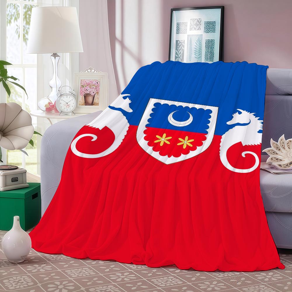 Nation flag M Mayotte flag Blanket For Sofa Office Bed Plane Travel Sleep Read Relax Camping Soft And Warm