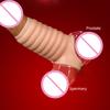 Cock Sleeve Threaded Realistic Outlook Soft Surface Men's Sex Toy For Bedroom