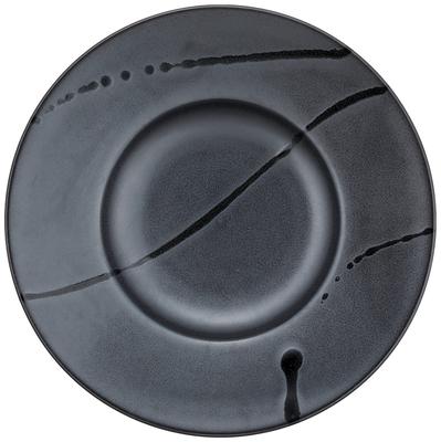 TOKI1919 Silver Line 240 Pasta Plate / Dinner Plate, Approx. 24cm Diameter, French Style, Hotel Restaurant Specifications, Microwave and Dishwasher Sa