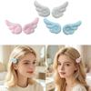 Soft Wing Hair Barrette Pair Set for Girls and Women, Decorative Hair Clip Accent for Photo Outfit and Everyday Styling