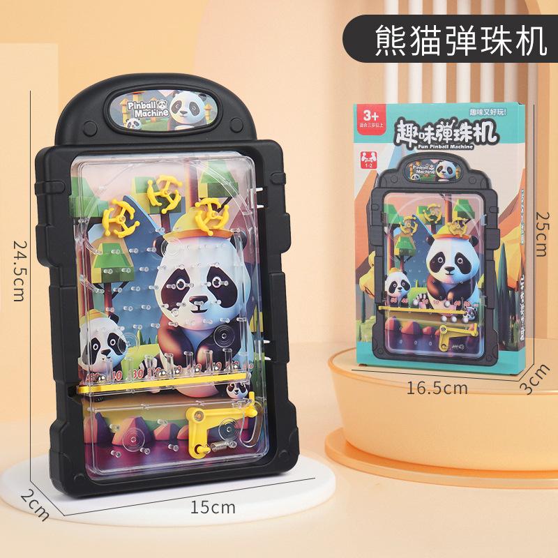 Puzzle Cartoon Doppelseitige Pachinko-Scheibe Handheld Pachinko-Spielmaschine Labyrinth Laufende Kugeln Spur Süßigkeiten Spielzeug