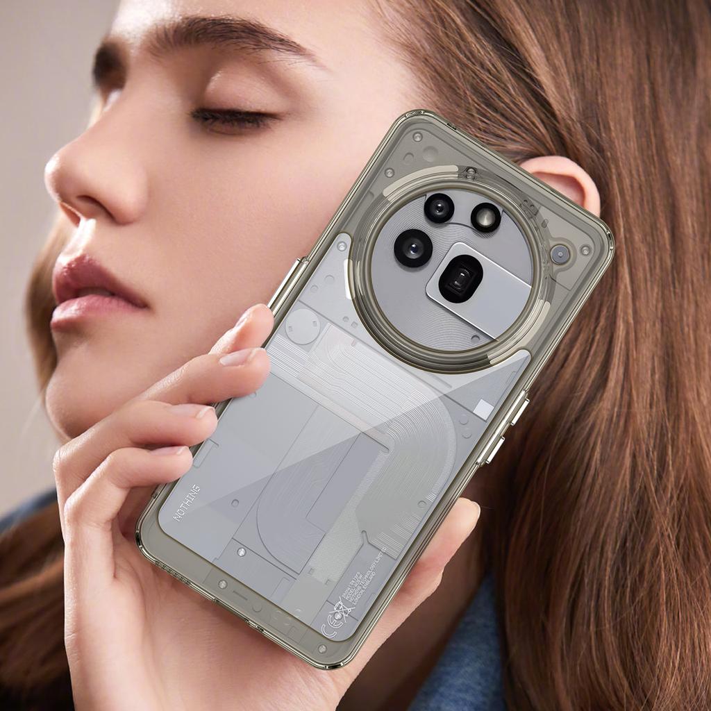 For Nothing Phone (3a) Pro Phone Case WANLONFENG XC Series TPU Acrylic Cover with Tempered Glass (Big Lens Hole)