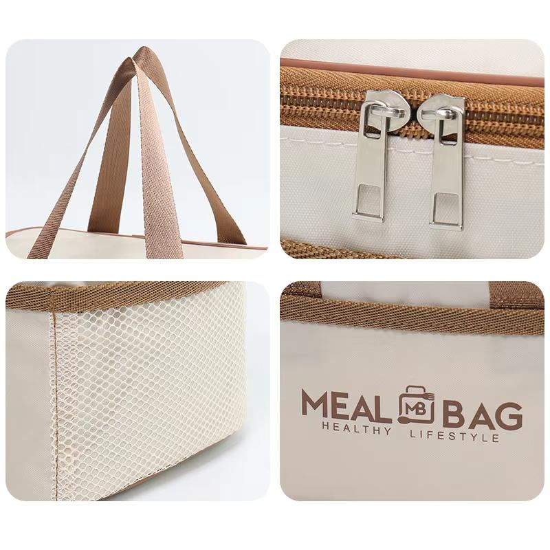 Portable lunch bag food insulated box Waterproof shoulder strap insulated box, hand-held lunch box bag,Aluminum Foil Thickened