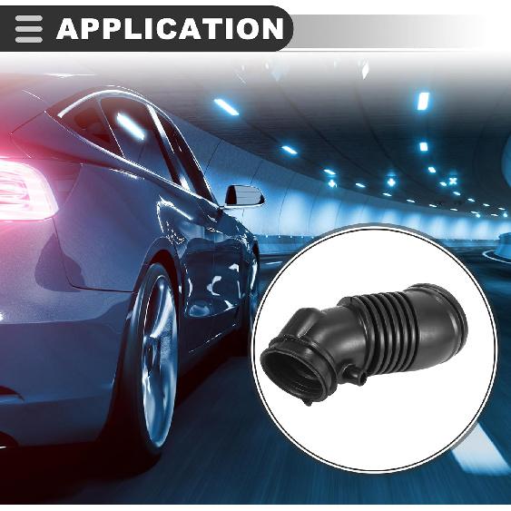 

Motoforti Engine Air Flow Intake Filter Hose Tube, for Honda Odyssey, Rubber, Black