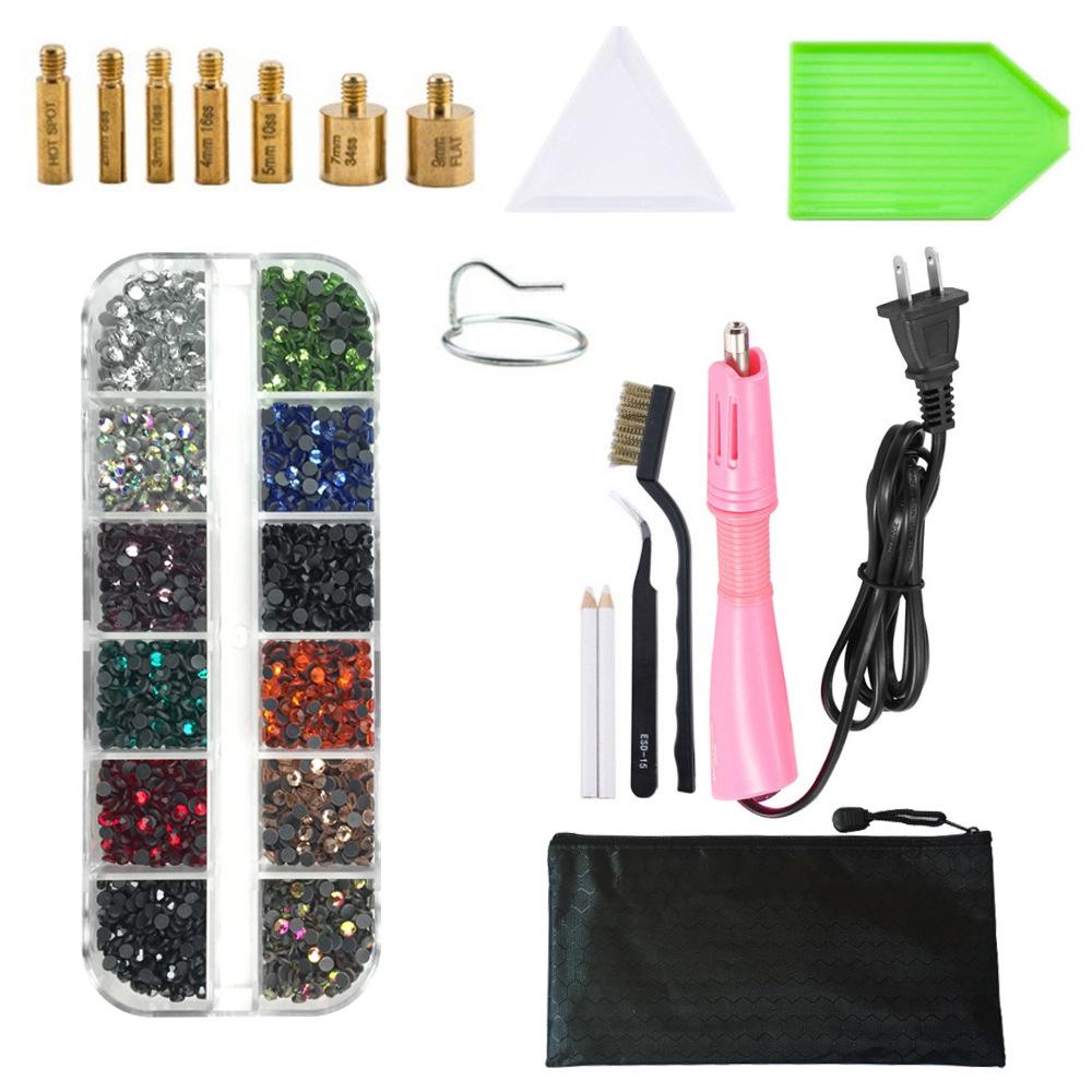 Rhinestone Setter Kit: DIY Hotfix Glue and Flatback Rhinestones with Setting Tools