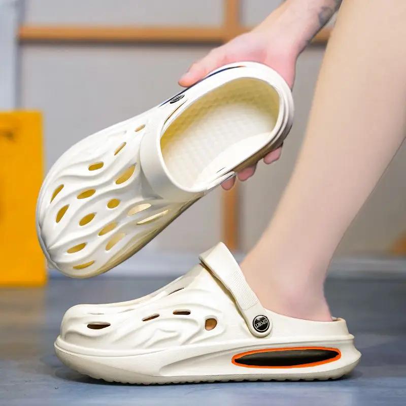 Fashion Slides Platform Hole Male Slipper Soft Sabot Original 2025 Style Eva Adult Y2k Mascullino Summer Sale Clappers Casual Men's Shoe