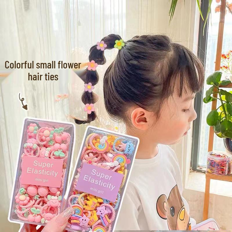 Child-Friendly Baby Hair Tie - Small, High Elasticity Rubber Band for Little Girls