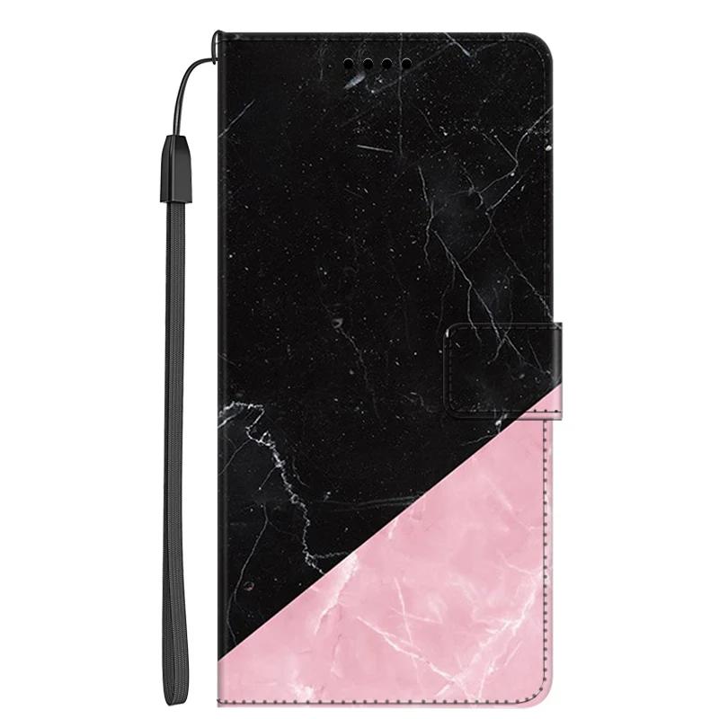 Leather Case For Samsung A17 Marble Color Wallet Phone Case for Funda Samsung Galaxy A17 5G Stand Book Flip Cover Full Protector