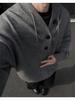 Men's Casual High-End Hooded Knit Sweater Coat - Autumn/Winter Collection