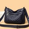 Women's Bag PU Multi-layer Shoulder Crossbody Bag Large Capacity Middle-aged And Elderly Mother Bag