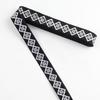 Traditional Ethnic Lace Trim with Black & White Patterns for Clothing, Carpets, & Accessories