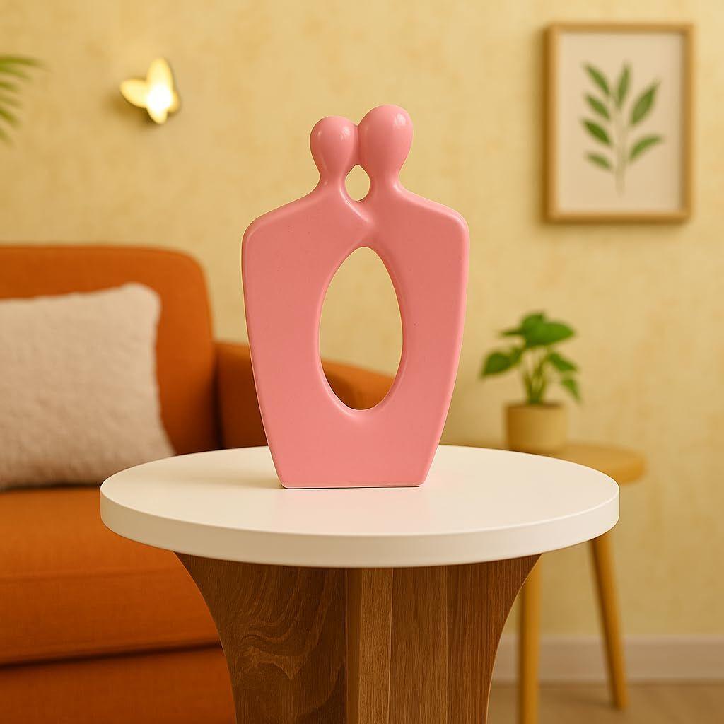 

Неразлучная керамическая пара фигурок | Вечное выражение любви и единства | Элегантный декор для любой обстановки – Упаковка 1 шт., Розовый