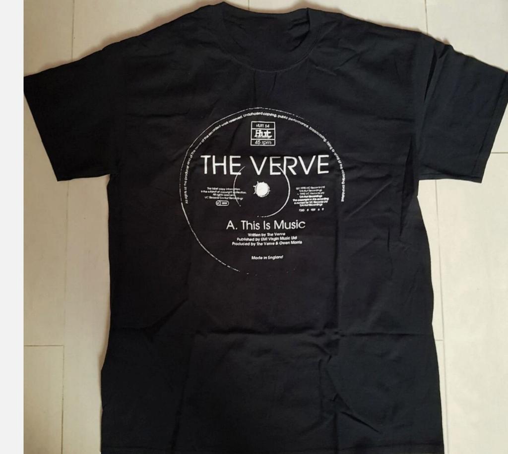 The Verve 1995 This Is Music Gift Man Woman Black All Size T-Shirt