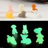 10 Pcs Glow-in-the-dark Cute Puppy Resin Desktop Decorations Ornaments Diy Handmade Hairpin Keychain Accessories Toys