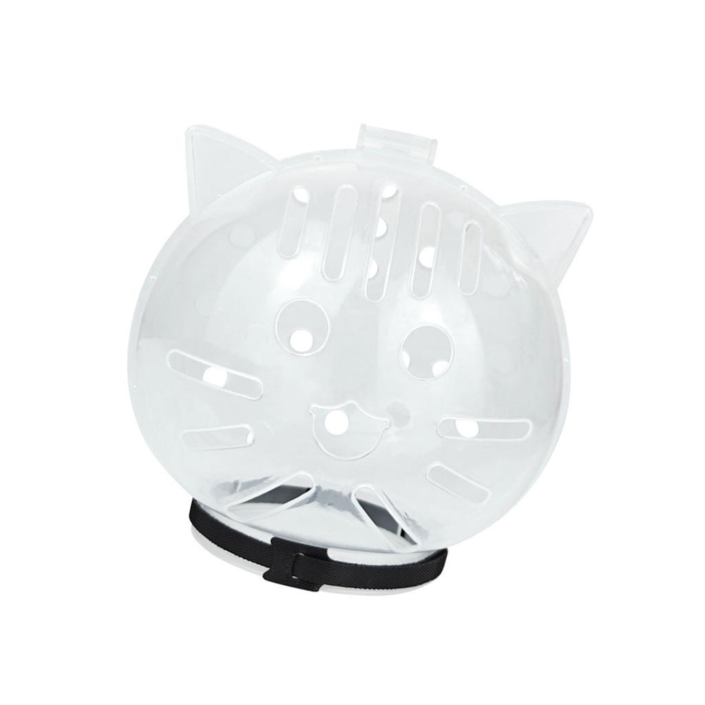Regulable Cats Space Helmets Soft Breathable Cats Bubble Muzzle For Safety During Grooming Bathing Easy To Clean