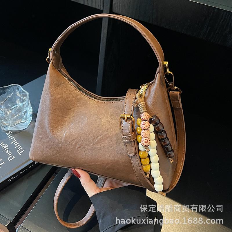 Premium Casual Dumpling Bag 2025 Versatile Temperament Exquisite Foreign Style Autumn and Winter New Shoulder Bag Women's Messenger Bag