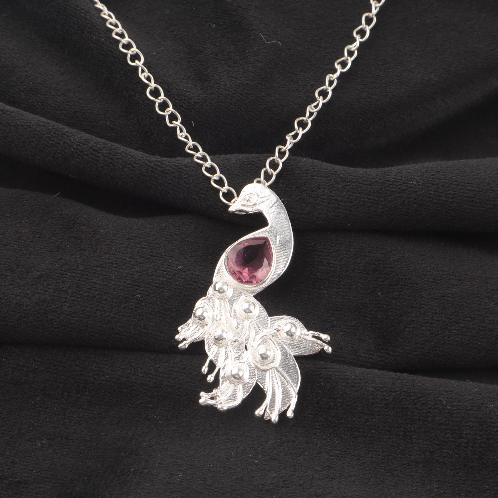 

Родолит Драгоценный камень Ювелирное изделие из стерлингового серебра 925 ручной работы Подвеска 2 Женский подарок CP-21-14