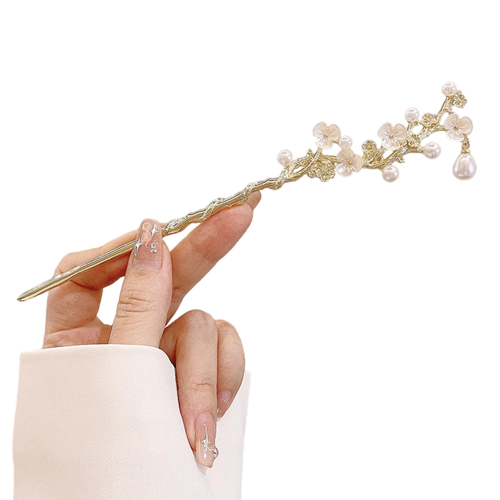 

Металлическая заколка для волос в древнем стиле для женщин, элегантная шпилька для свадебной вечеринки и повседневного использования, с цветочным декором и кисточками 1