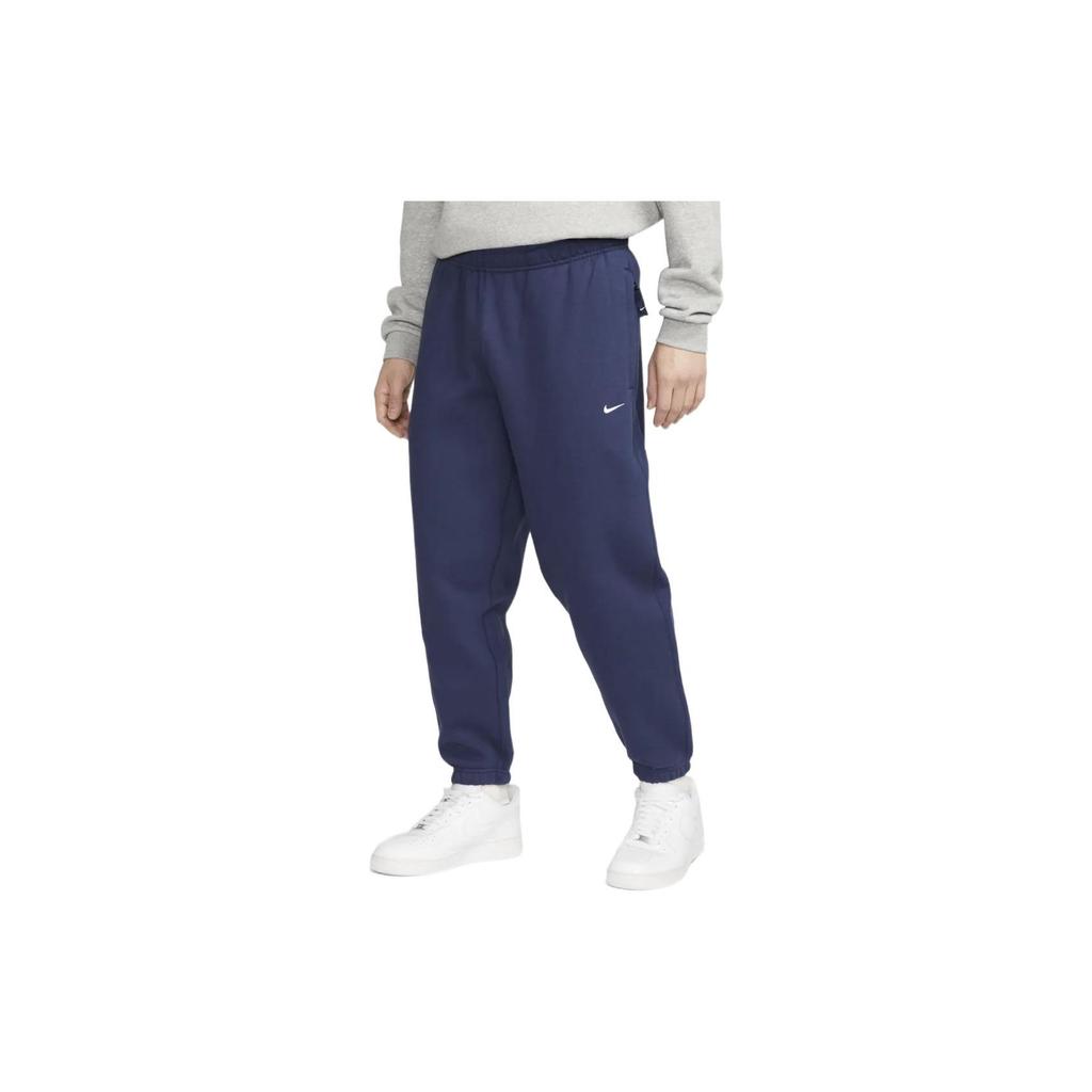 Nike Logo Print Drawstring Jogger Pants Men Bottoms Midnight-Blue DX1365-410
