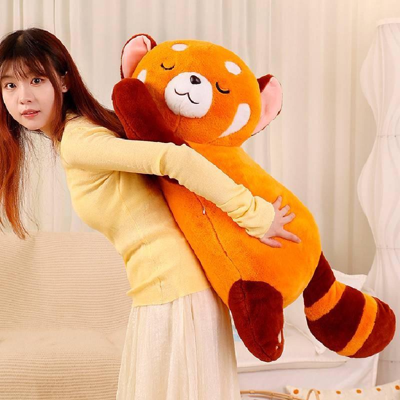 Plush Raccoon Toy Cartoon Stuffed Animal Doll Children Bedroom Decor Kids Gift