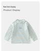 DUUDUU Striped Long Sleeve T-Shirt for Baby Boys & Girls - 2025 Korean Style Base Layer