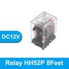 HH52P HH53P HH54P Miniature Coil General Electromagnetic Intermediate Relay Switch LED DC 6V 12V 24V AC 220V MY2NJ/MY3NJ/MY4NJ Relays 5