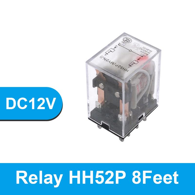 HH52P HH53P HH54P Miniature Coil General Electromagnetic Intermediate Relay Switch LED DC 6V 12V 24V AC 220V MY2NJ/MY3NJ/MY4NJ Relays 5
