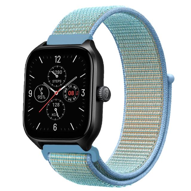 20mm 22mm Nylon Loop Band For Amazfit GTS 4/3/3pro/2e/GTS 2 Mini/GTR 4 47mm/GTR 2/Stratos 2 3 Strap For Amazfit Bip 3 Pro Correa