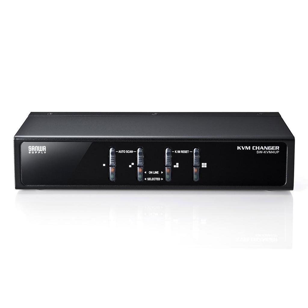 Sanwa Supply Compatible PC Automatic Switch PS/2/USB (41) SW-KVM4UP