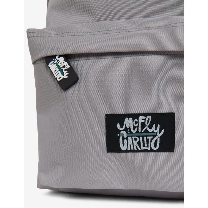 Sac à dos - Mc Fly &amp; Carlito - Gris - 1 poche extérieure - Anses réglables - 42x33x13 cm