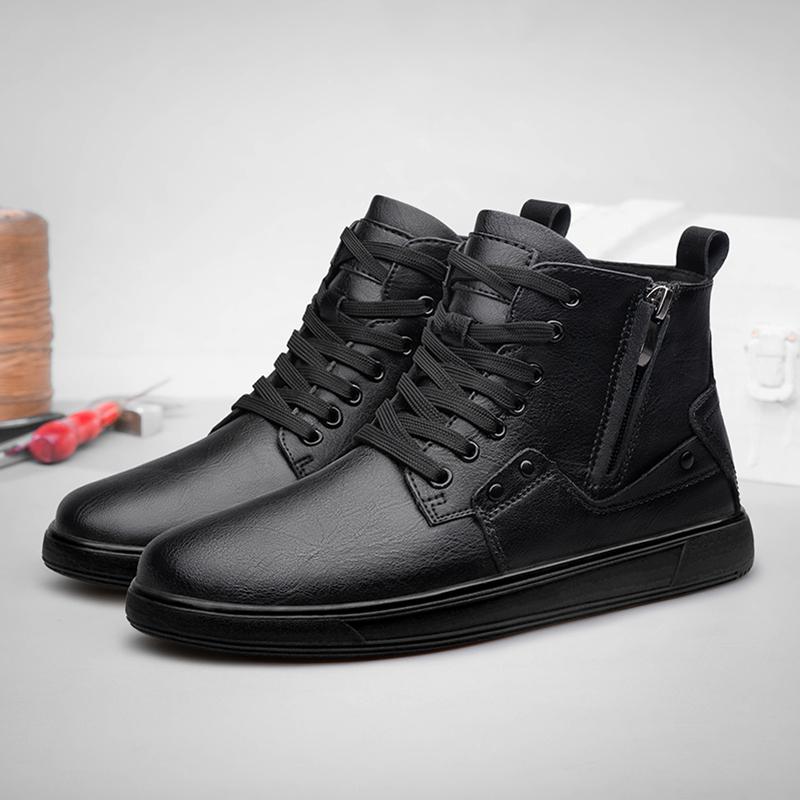 Fashion 2024 New Men's Boots Big Size 38-46 Vintage Business High Quality Men Shoes Casual Fashion Lace-up Keep Warm Boots For Man
