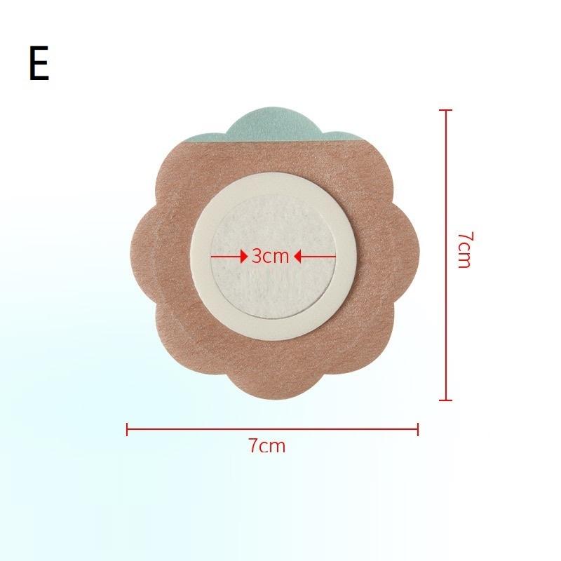 

30Pcs Disposable Castor Oil Belly Patches Breathable Non-Woven Belly Button Stickers Comfortable Fit (Oil Free) as the picture