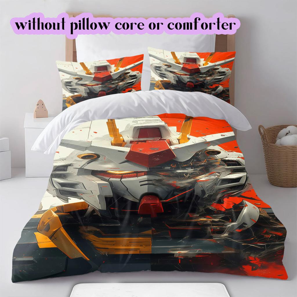 Gundam Character Soft and Comfortable Duvet Cover, Children's Bedding Set Gift, Extra Large Size, Various Sizes Available