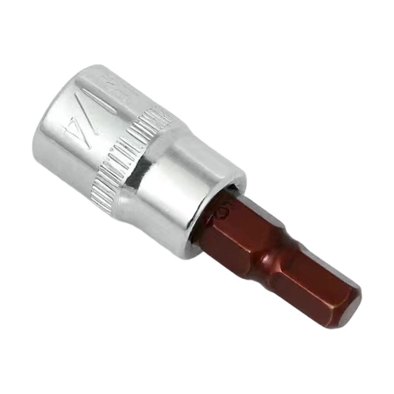 Ratchet Wrench Socket Set 1/4" Hexagonal Drive Screwdriver Bit Repair Hand Tool Socket Wrench Adapter