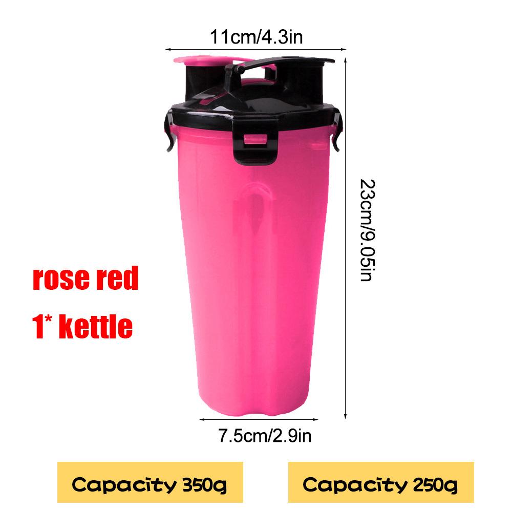 Portable 2 In 1 Pet Food Water Food Container with Folding Silicone Pet Bowls Outdoor Travel Dog Feeder Cup Pets Supplies