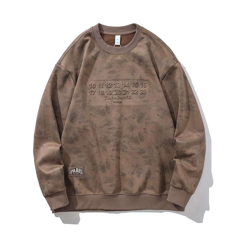 Осенний американский модный брендовый свитер с узором «тай-дай» из стали — фото 7