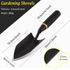 Heavy-Duty Manganese Steel Garden Shovel - Unbendable Garden Trowel with Ergonomic Rubber Handle, Super Hard Soil Digging Tool