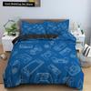 Boys Gamer Bedding Set Cartoon Game Luxury Duvet Cover King Queen Double Comforter Cover Gaming 2/3pcs Polyester Quilt Cover
