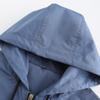 Women’s Hooded Windcheater Thin Light Rain Proof Jacket Multi Color Long Sleeve Zipper Windbreaker Spring Autumn Casual Outwear