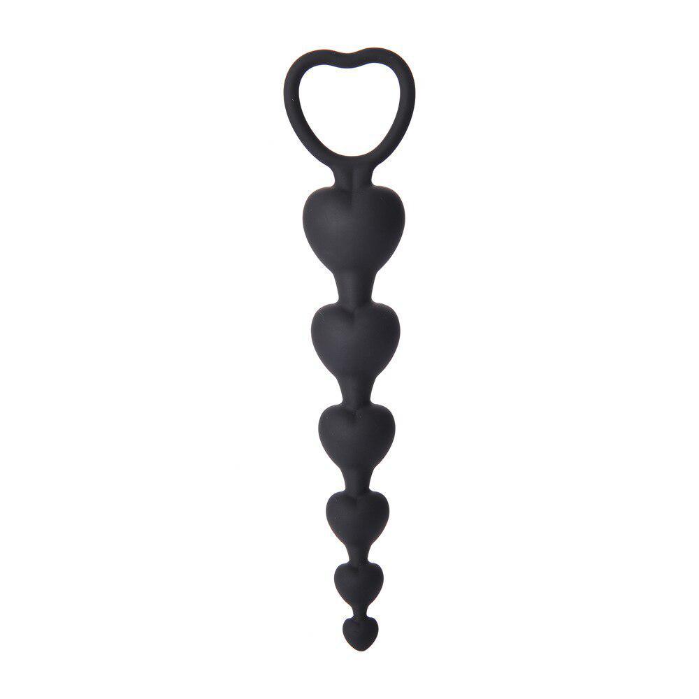 1PCS Soft Heart Shape Long Pull Beads Silicone Plug