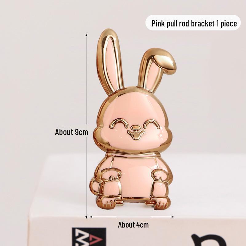 Držák na mobilní telefon s roztomilým králíkem - neviditelný skládací stojan pro podporu stolu