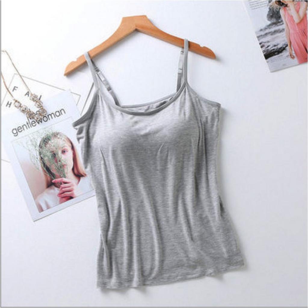 Large Size No Steel Ring Integrated Five-finger Chest Pad Camisole Bottoming Shirt Slim Multicolor Top