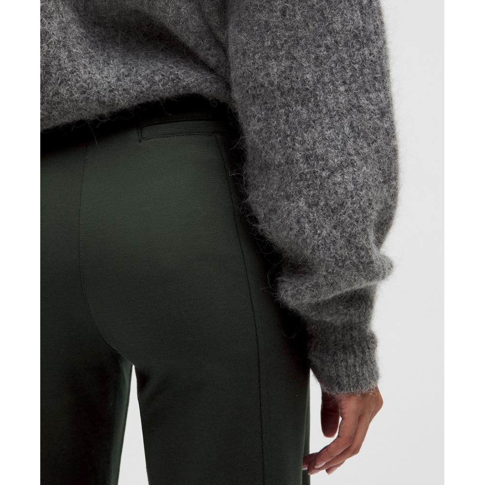 LululemOn Stretch Knit Straight Leg Pull On Pant Blackened Pine